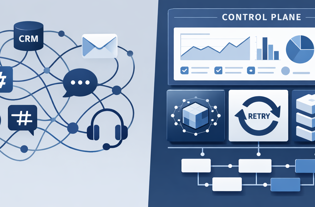 Workflow Automation vs. Orchestration: So baust du eine skalierbare Automatisierungs-Strategie mit AI (ohne Tool-Chaos)