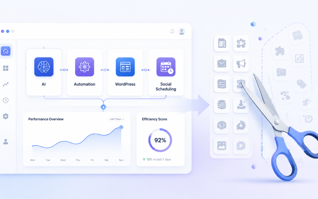 AI-Tool-Chaos im Webdesign lösen: So rationalisierst du deinen Stack und automatisierst Marketing & Content (inkl. AEO-Boost)