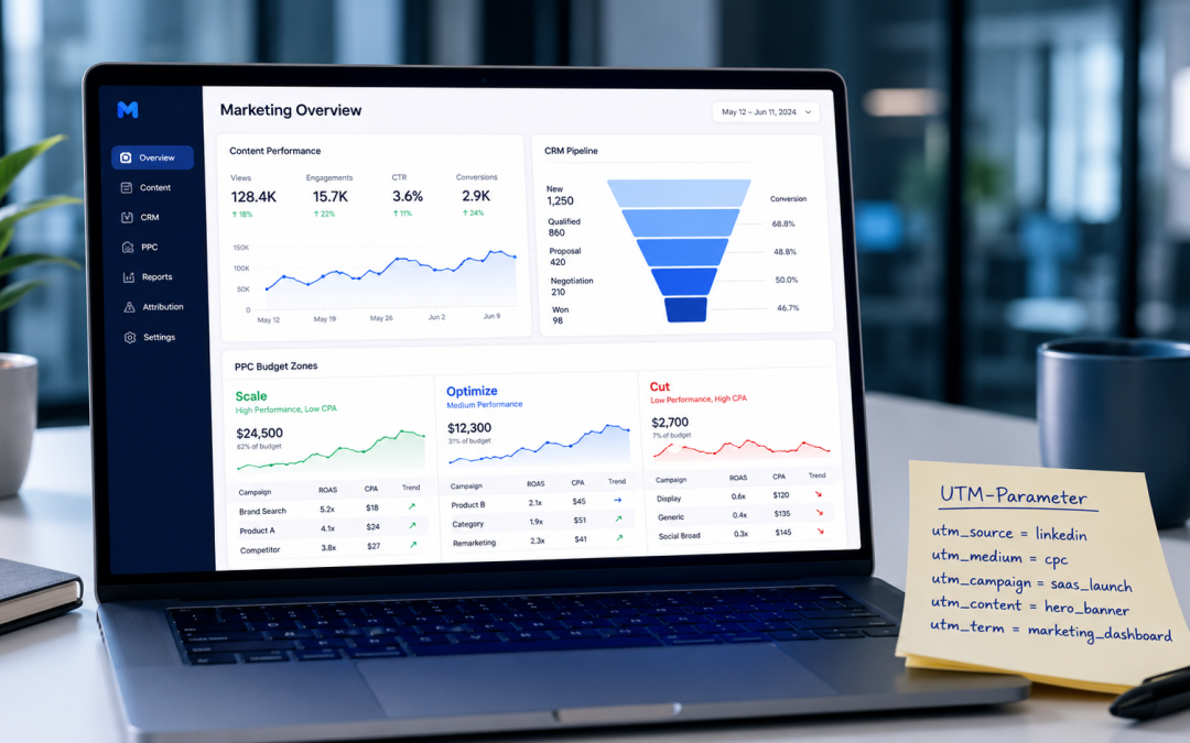 Revenue statt Vanity Metrics: So verbindest du Content, CRM & PPC zu einer messbaren Growth-Maschine